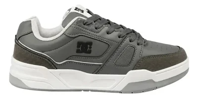 Tenis Dc Shoes Prodigy Caballero, Estilo Urbano Y Versátil Gris Liso