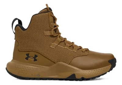 Botas Tácticas Under Armour Micro G Stellar Mid Hombre Café Militar