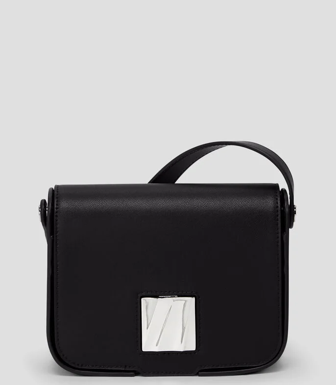 Bolsa crossbody en piel lisa Olas Mujer