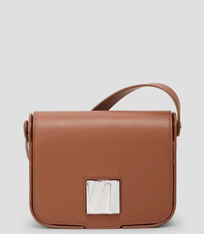 Bolsa crossbody en piel lisa Olas Mujer