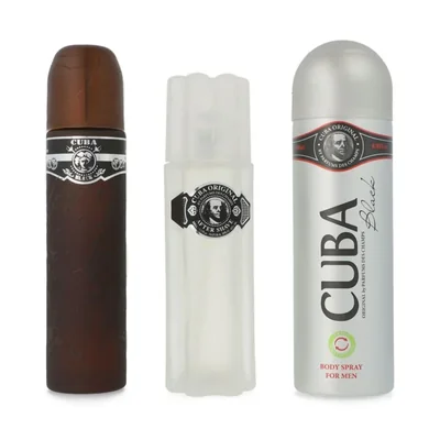 CUBA - Set 3Pzs Black EDT para Hombre