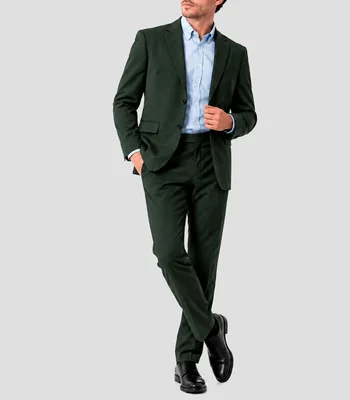 Traje de corte slim sólido Hombre
