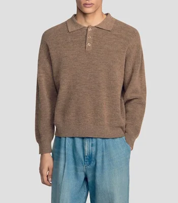 Suéter cuello polo Hombre
