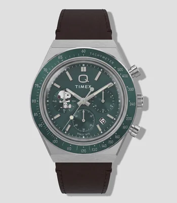Reloj para Hombre Peanuts Chrono Casual Plateado, Verde