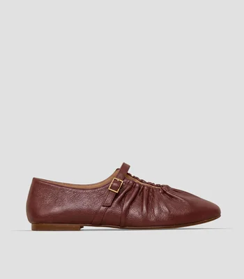 Flats Mary Jane Yaxi en piel Mujer