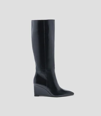 Botas largas con Tacón cuña de 4 cm Mujer