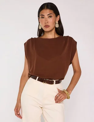 Blusa cuello redondo para mujer
