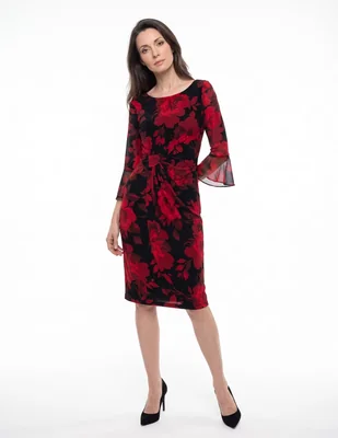 Vestido a la rodilla casual para mujer