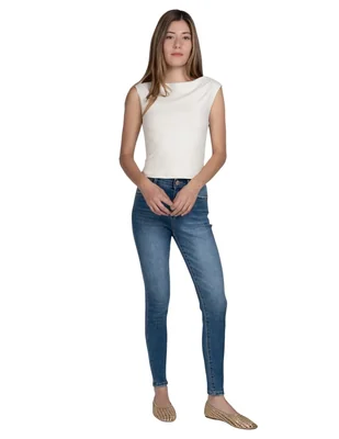 Jeans regular Skinny cintura alta para mujer