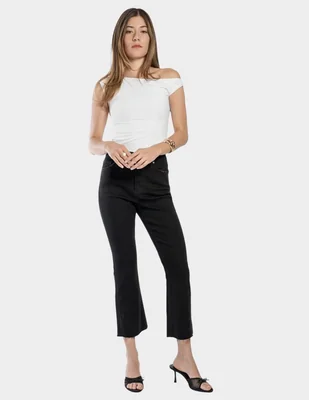 Jeans flare cropped para mujer