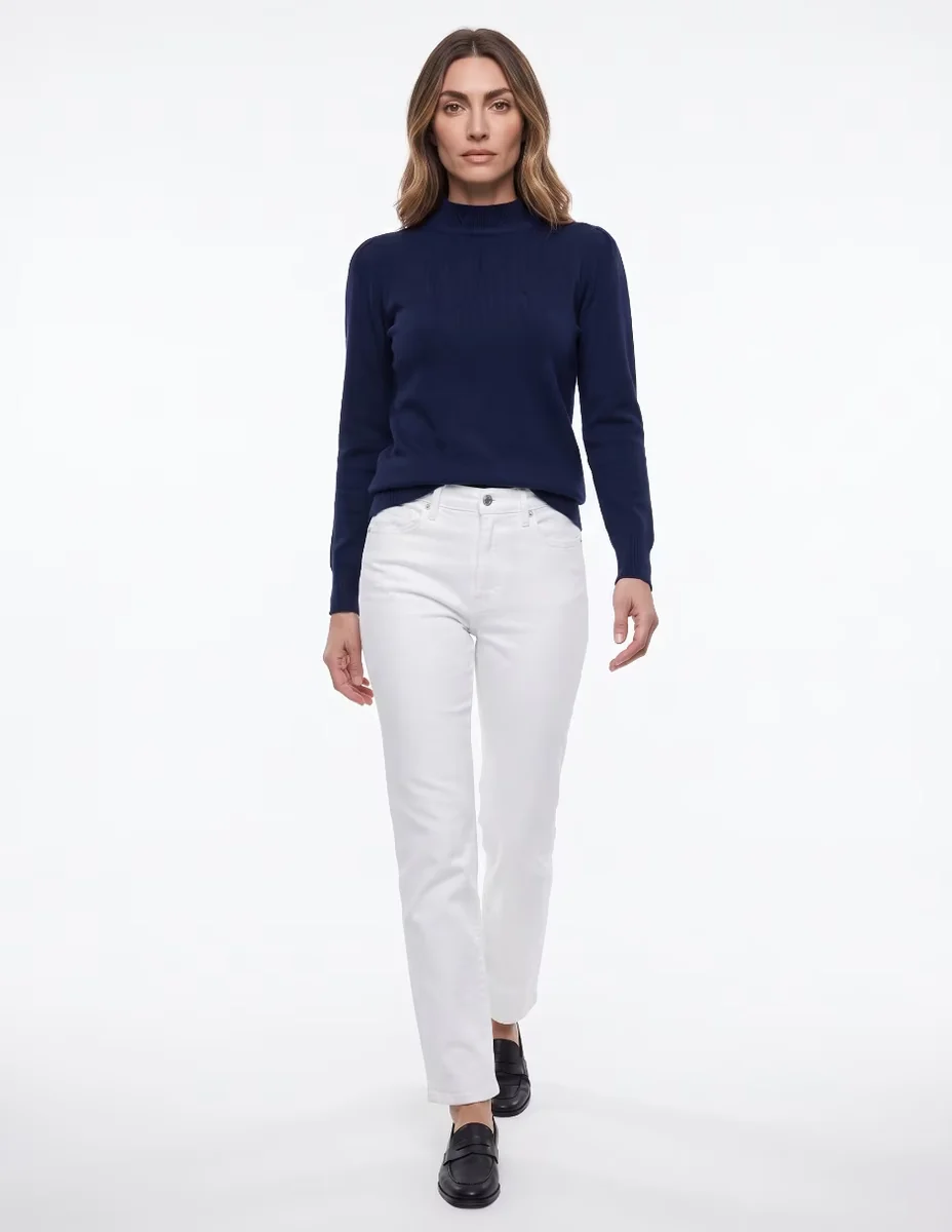 Suéter cuello redondo para mujer