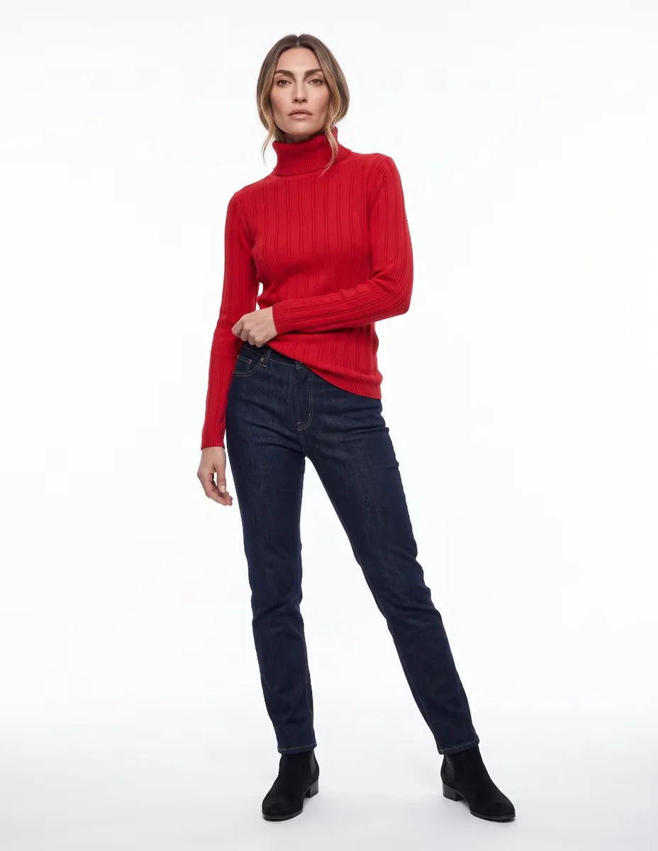 Suéter cuello alto para mujer
