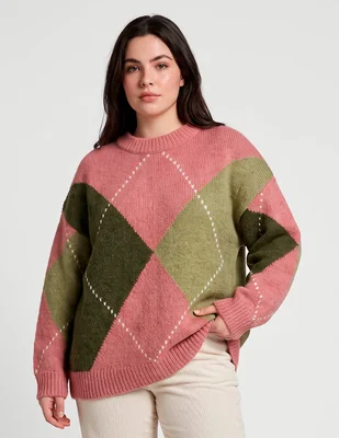 Suéter cuello redondo para mujer