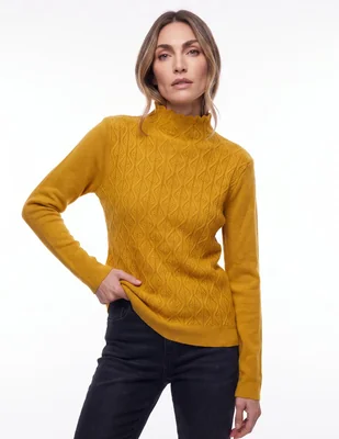 Suéter cuello alto para mujer