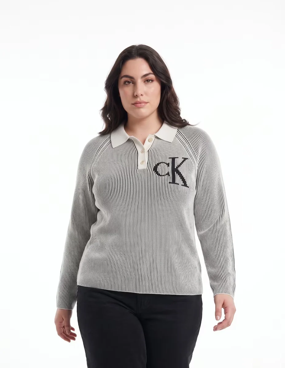 Suéter cuello redondo para mujer