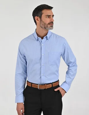 Camisa casual manga larga para hombre