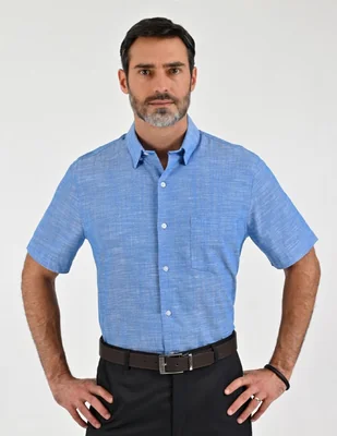 Camisa casual manga corta para hombre