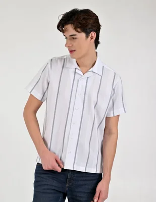 Camisa casual manga corta para hombre