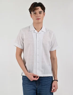 Camisa casual manga corta para hombre