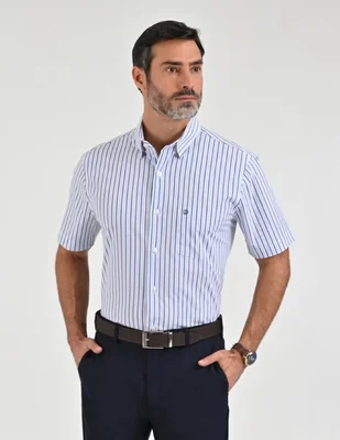 Camisa casual manga corta para hombre