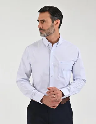 Camisa casual manga larga para hombre