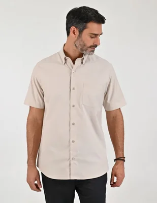 Camisa casual manga corta para hombre
