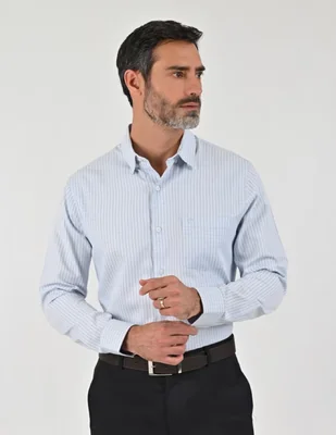 Camisa casual manga larga para hombre