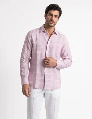 Camisa casual manga larga para hombre