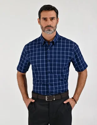 Camisa casual manga corta para hombre