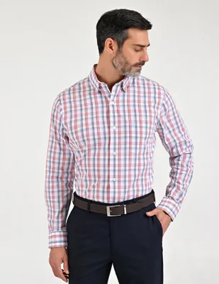 Camisa casual manga larga para hombre
