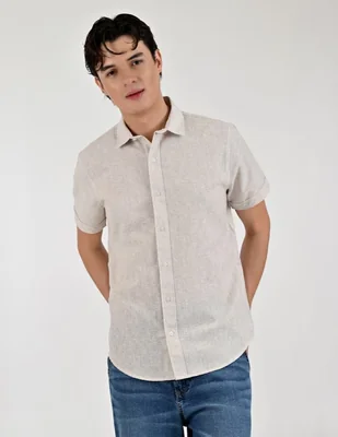 Camisa casual manga corta para hombre