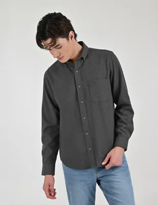 Camisa casual manga larga para hombre