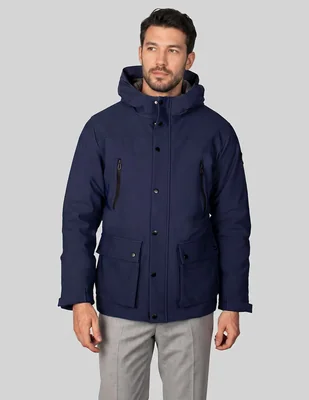Abrigo con capucha para hombre