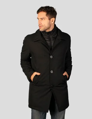Abrigo con bolsillos para hombre