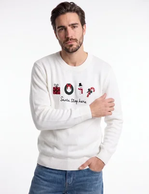 Suéter cuello redondo para hombre