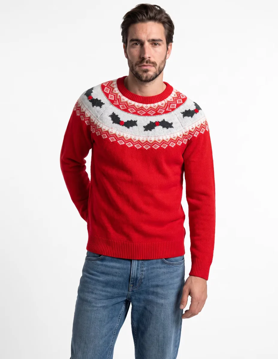 Suéter cuello redondo para hombre
