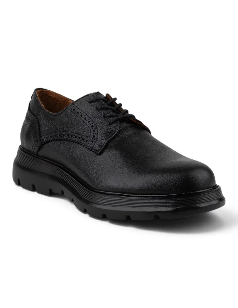 Zapato derby alonzo black para hombre