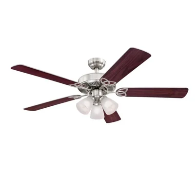 Ventilador de techo Westinghouse 132 cm níquel cepillado con luz