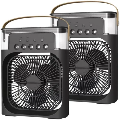 Ventilador de Mesa MXAQB-002 AquaBreezeBlack Humidificador