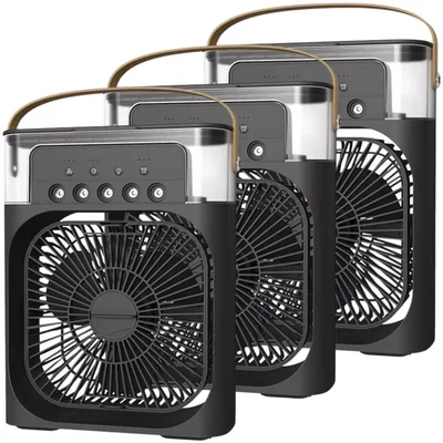 Ventilador de Escritorio MXAQB-003 AquaBreezeBlack Humidificador