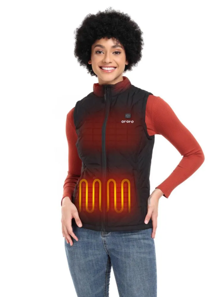 Chaleco Calefactable ORORO Ligero Negro Talla XL con Batería