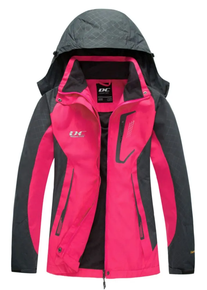 Chaqueta impermeable con capucha Diamond Candy para mujer