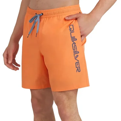 Pantalones de baño Quiksilver de ajuste regular color Papaya - Talla Grande