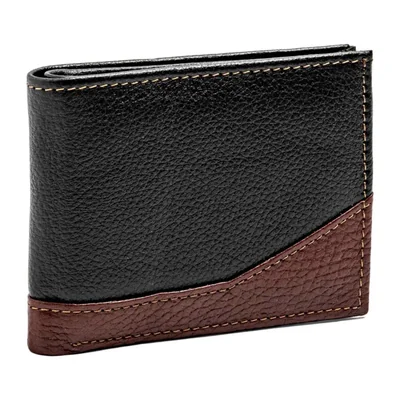 Gardi cartera para hombre negro camel cod 148520-B