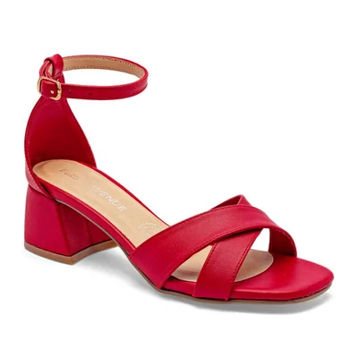 First Avenue sandalia tacón para mujer rojo cod 147554-E