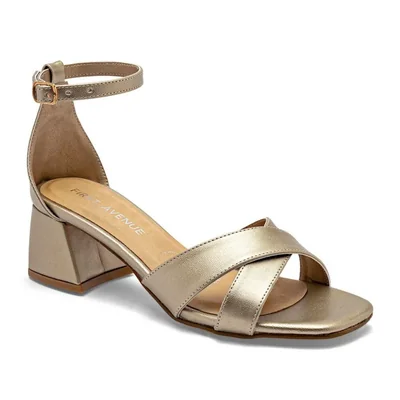 First Avenue sandalia tacón para mujer dorado cod 147553-E