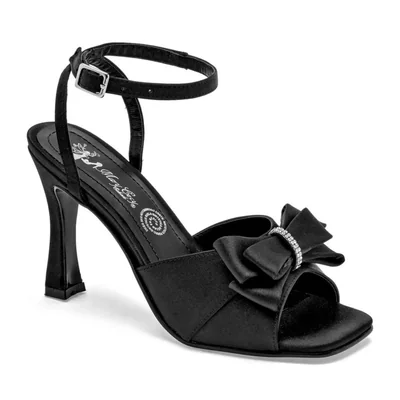 Mary Cecy sandalia para mujer negro satin cod 147479-E