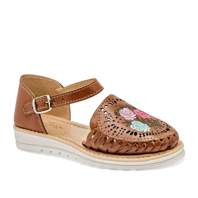 SANDALIA CERRADO MORA TIERRA AZUCENA CAMEL MULTICOLOR Piel