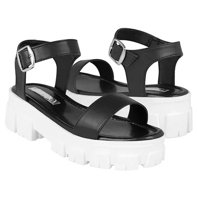 SANDALIAS DAMA STYLO 14203 SIMIPIEL NEGRO