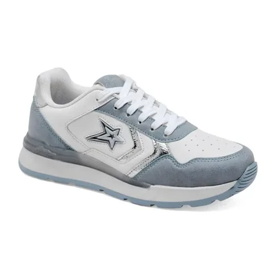 Shakira tenis para mujer blanco azul plata cod 148118-E